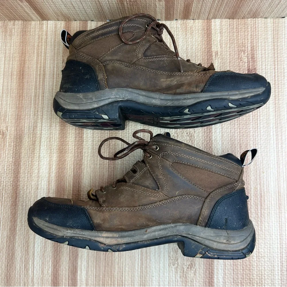 Ariat Shoes Mens Size 11EE ATS Terrain 10002182 Brown Leather Hiking Boots - Picture 9 of 11